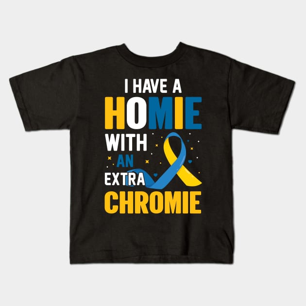 Down Syndrome Awareness Kids T-Shirt by Anonic